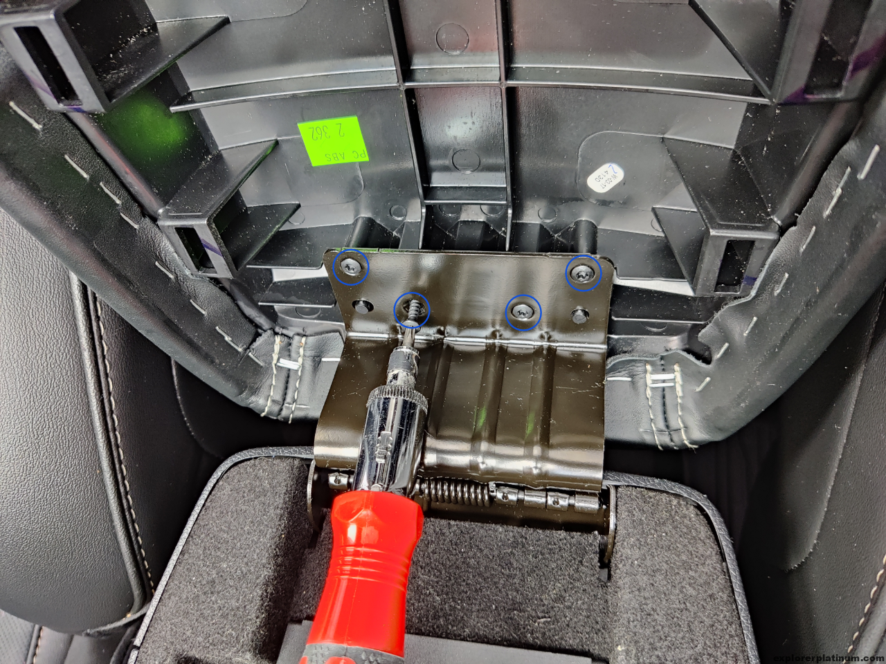 How to: Replace Ford Explorer Armrest / Center Console Leather Cover ...