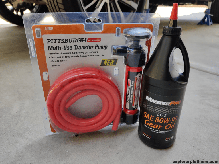 Maintenance: Replacing Rear Differential Fluid – Explorer Platinum